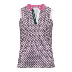 Röhnisch Pikétröjor Dam-Abby Sleeveless Top Logo-Rose