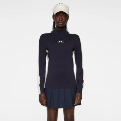 J.Lindeberg Tröjor Dam-Adia Knitted Sweater Blå JL Navy