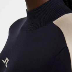 J.Lindeberg Tröjor Dam-Adia Knitted Sweater Blå JL Navy