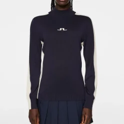 J.Lindeberg Tröjor Dam-Adia Knitted Sweater Blå JL Navy