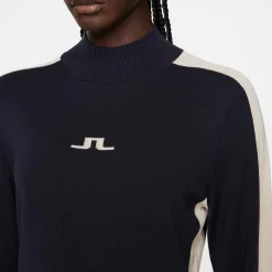 J.Lindeberg Tröjor Dam-Adia Knitted Sweater Blå JL Navy