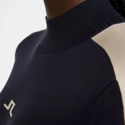 J.Lindeberg Tröjor Dam-Adia Knitted Sweater Blå JL Navy