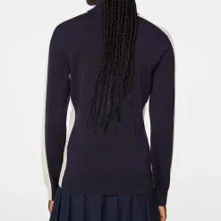 J.Lindeberg Tröjor Dam-Adia Knitted Sweater Blå JL Navy