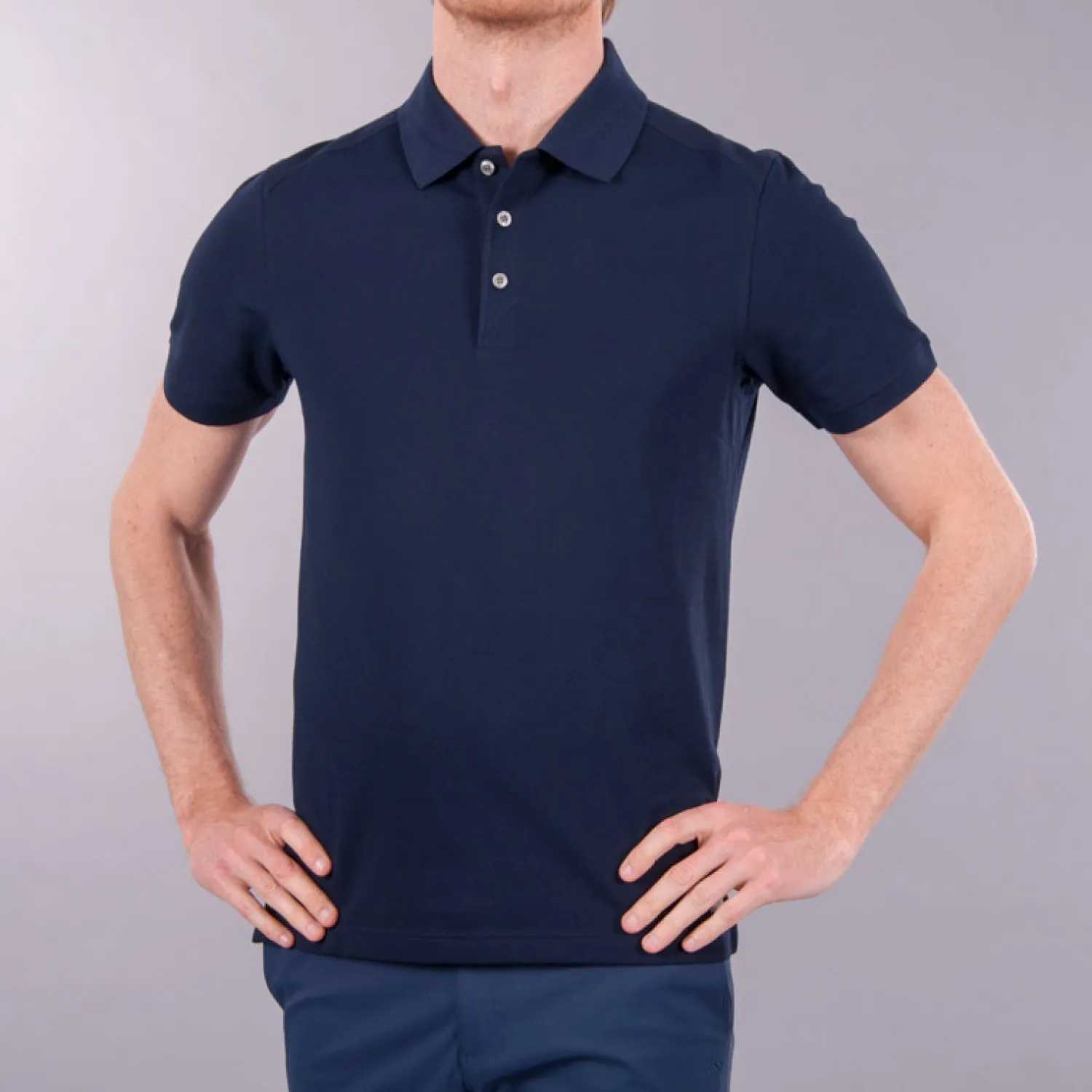 Cutter & Buck Pikétröjor Herr-Advantage Blå Navy (580)