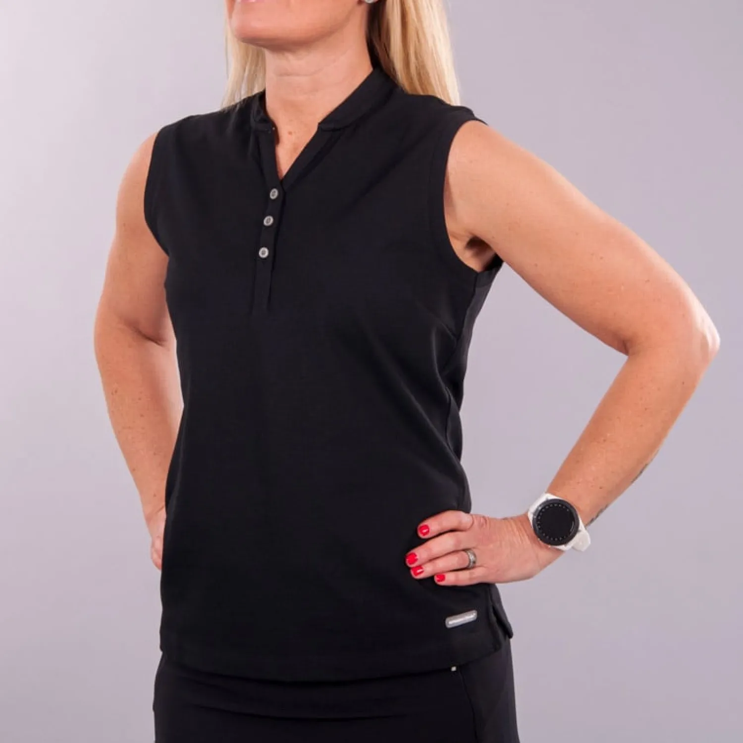 Cutter & Buck Pikétröjor Dam-Advantage SL Svart Svart (99)