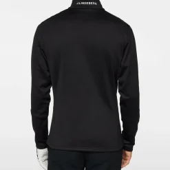 J.Lindeberg Tröjor Herr-Aerial Quarter Zip Mid Layer Svart Black