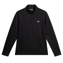 J.Lindeberg Tröjor Herr-Aerial Quarter Zip Mid Layer Svart Black
