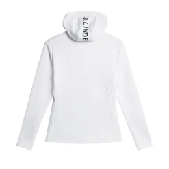 J.Lindeberg Tröjor Dam-Aerialle Zip Hood Vit White