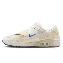 Nike Herrskor-Air Max 90 G Nrg Open White-Metallic Gold-Sail