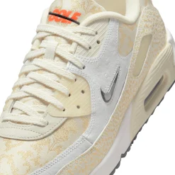 Nike Herrskor-Air Max 90 G Nrg Open White-Metallic Gold-Sail