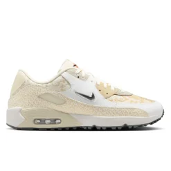 Nike Herrskor-Air Max 90 G Nrg Open White-Metallic Gold-Sail