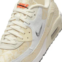 Nike Herrskor-Air Max 90 G Nrg Open White-Metallic Gold-Sail