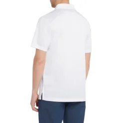 PGA Tour Pikétröjor Herr-Airflux Solid Mesh Vit White (100)
