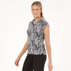 Func Factory Pikétröjor Dam-Alice Black Print (820)