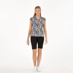 Func Factory Pikétröjor Dam-Alice Black Print (820)