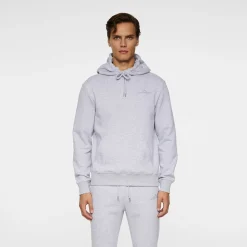 J.Lindeberg Tröjor Herr-Alpha Hood Light-Grey-Melange