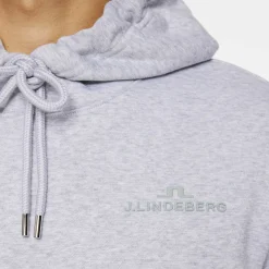 J.Lindeberg Tröjor Herr-Alpha Hood Light-Grey-Melange