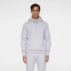 J.Lindeberg Tröjor Herr-Alpha Hood Light-Grey-Melange