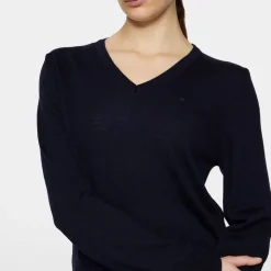 J.Lindeberg Tröjor Dam-Amaya Knitted Sweater Blå JL Navy