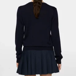 J.Lindeberg Tröjor Dam-Amaya Knitted Sweater Blå JL Navy