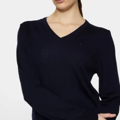 J.Lindeberg Tröjor Dam-Amaya Knitted Sweater Blå JL Navy