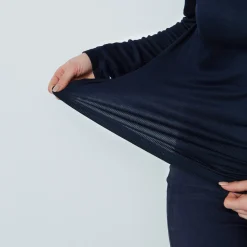 Daily Sports Tröjor Dam-Ancona Ls Round Neck Blå Navy