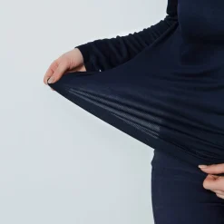 Daily Sports Tröjor Dam-Ancona Ls Round Neck Blå Navy