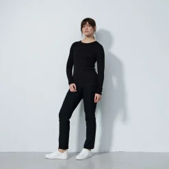 Daily Sports Tröjor Dam-Ancona Ls Round Neck Svart Black