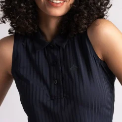 Cross Sportswear Pikétröjor Dam-Andrea SL Poloshirt Blå Navy (498)