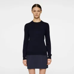 J.Lindeberg Tröjor Dam-Aria Knitted Sweater Blå JL Navy