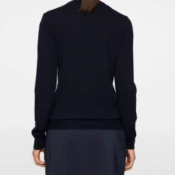 J.Lindeberg Tröjor Dam-Aria Knitted Sweater Blå JL Navy