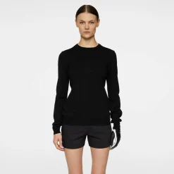 J.Lindeberg Tröjor Dam-Aria Knitted Sweater Svart Black