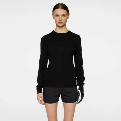 J.Lindeberg Tröjor Dam-Aria Knitted Sweater Svart Black