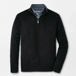 Peter Millar Tröjor Herr-Autumn Crest Quarter-Zip Svart Black