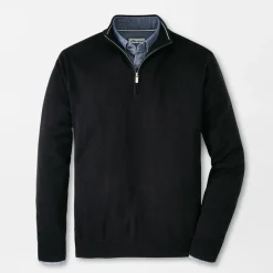 Peter Millar Tröjor Herr-Autumn Crest Quarter-Zip Svart Black