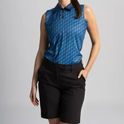 Cross Sportswear Pikétröjor Dam-Azahara SL Poloshirt Campanula Blue (720)