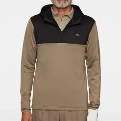 J.Lindeberg Tröjor Herr-Banks Zip Hood Brindle