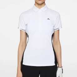 J.Lindeberg Pikétröjor Dam-Becca Polo Vit White