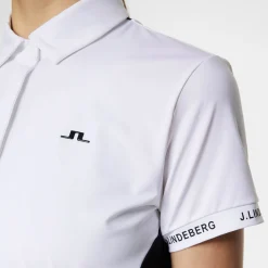 J.Lindeberg Pikétröjor Dam-Becca Polo Vit White