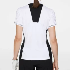 J.Lindeberg Pikétröjor Dam-Becca Polo Vit White