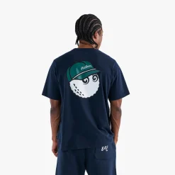 Malbon Golf Pikétröjor Herr-Bermuda Baldwin Tee Blå Navy