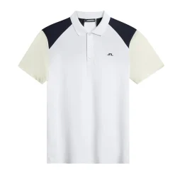 J.Lindeberg Pikétröjor Herr-Block Polo Vit White