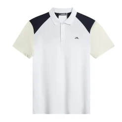J.Lindeberg Pikétröjor Herr-Block Polo Vit White