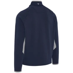 Callaway Tröjor Herr-Blocked LS 1/4 Zip Pullover Blå Peacoat