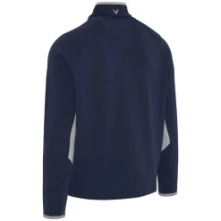 Callaway Tröjor Herr-Blocked LS 1/4 Zip Pullover Blå Peacoat