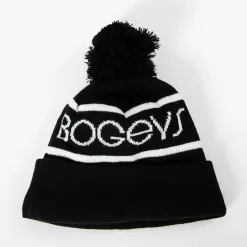 Bogeys & Birdies Mössor-Bobble Hat Svart Vit Black/White