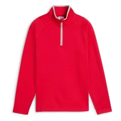 Puma Juniorkläder Kille-Boys Waffle Fleece 1/4 Zip Strong-Red
