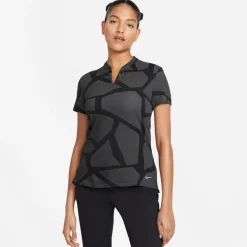 Nike Pikétröjor Dam-Breathe Short-Sleeve G Black-Dust