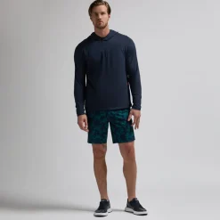 G/Fore Tröjor Herr-Brushed Back Tech Terry Hoodie: Blå Navy (Twilight)