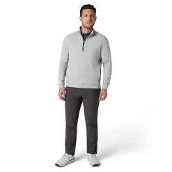 Callaway Tröjor Herr-Brushed Rib 1/4 Zip Pullover Concrete-Htr